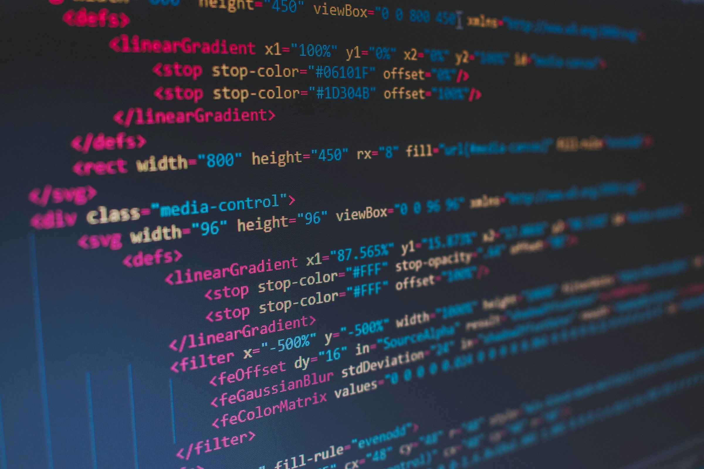 Developer working on code at a minimalist desk setup