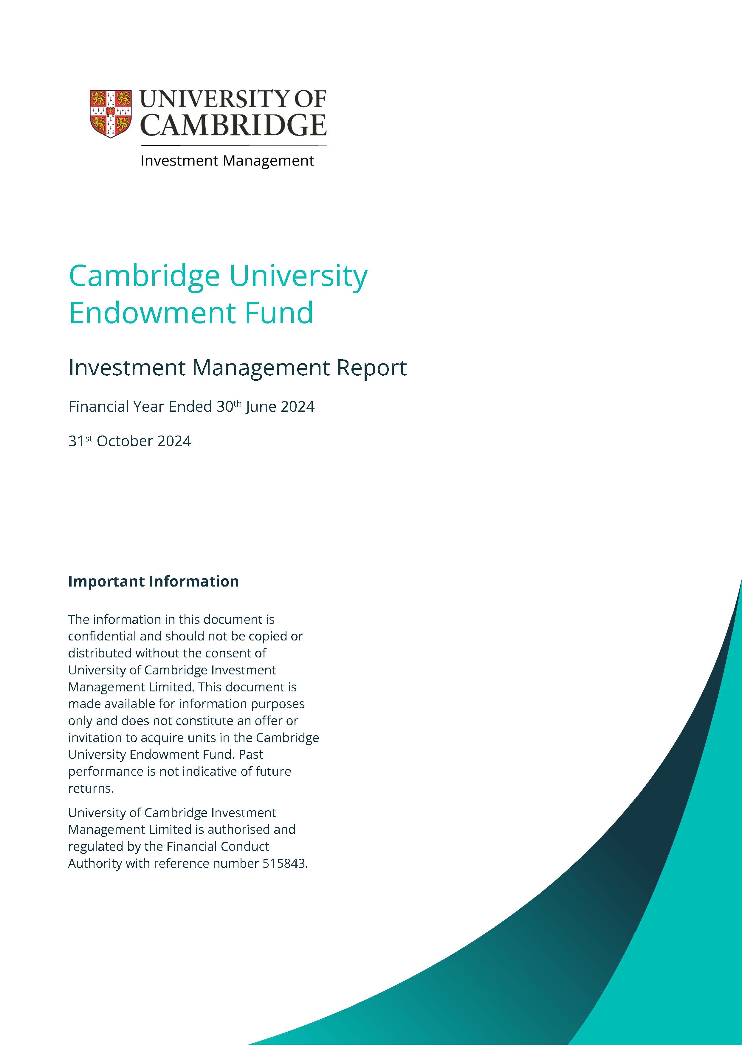 CUEF 2024 Investment Management Report 