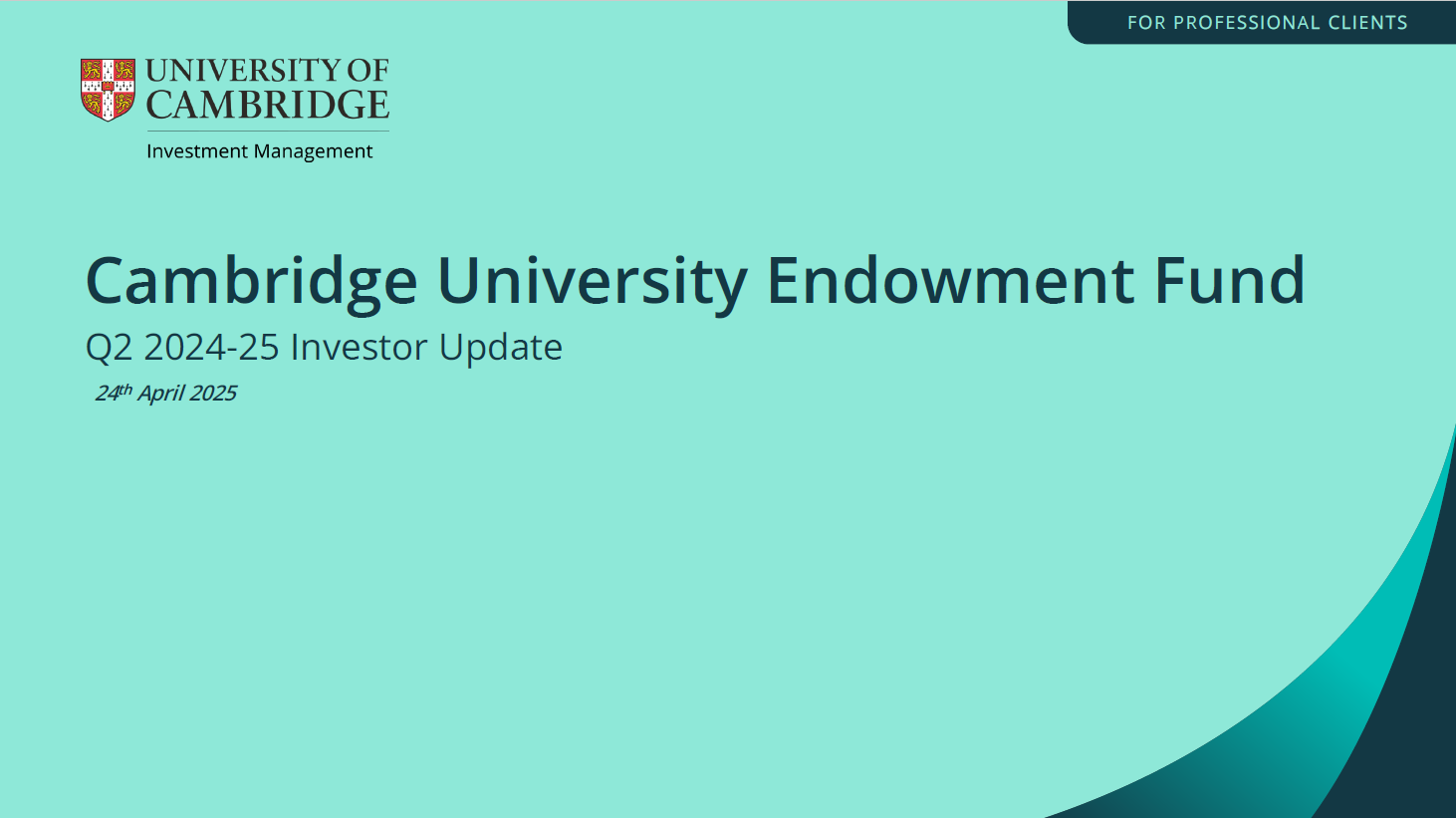 CUEF Q2 2024-25 Investor Call Slides