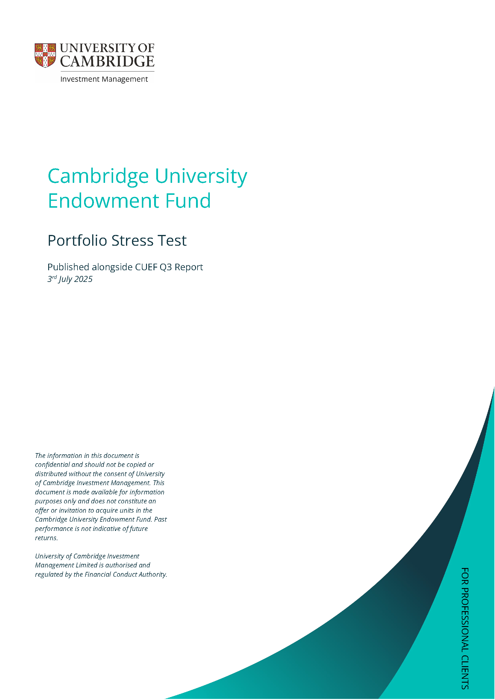 CUEF Stress Test Paper July 2025