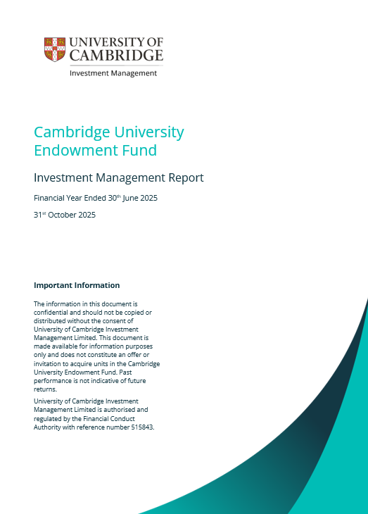 CUEF 2025 Investment Management Report