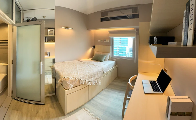 After refurbishment at the en-suite single room