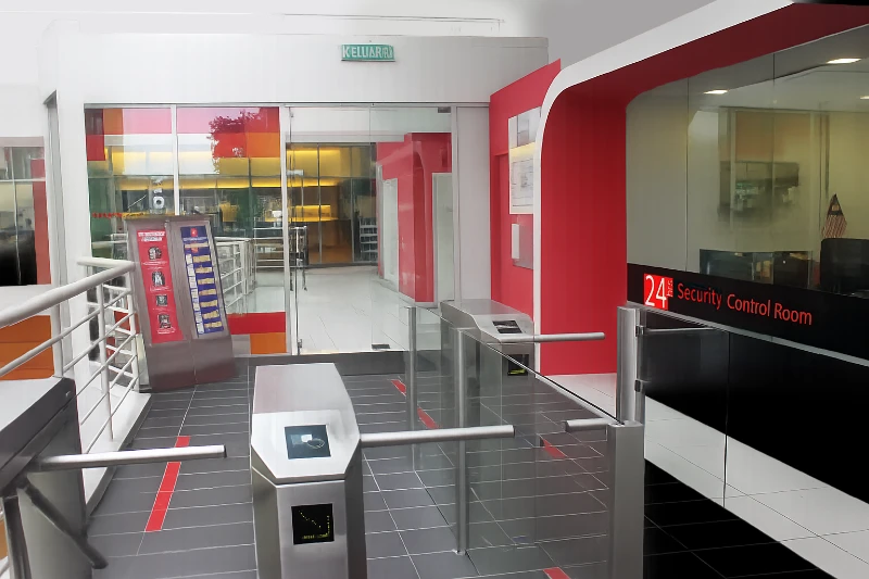 Before refurbishment at the security area