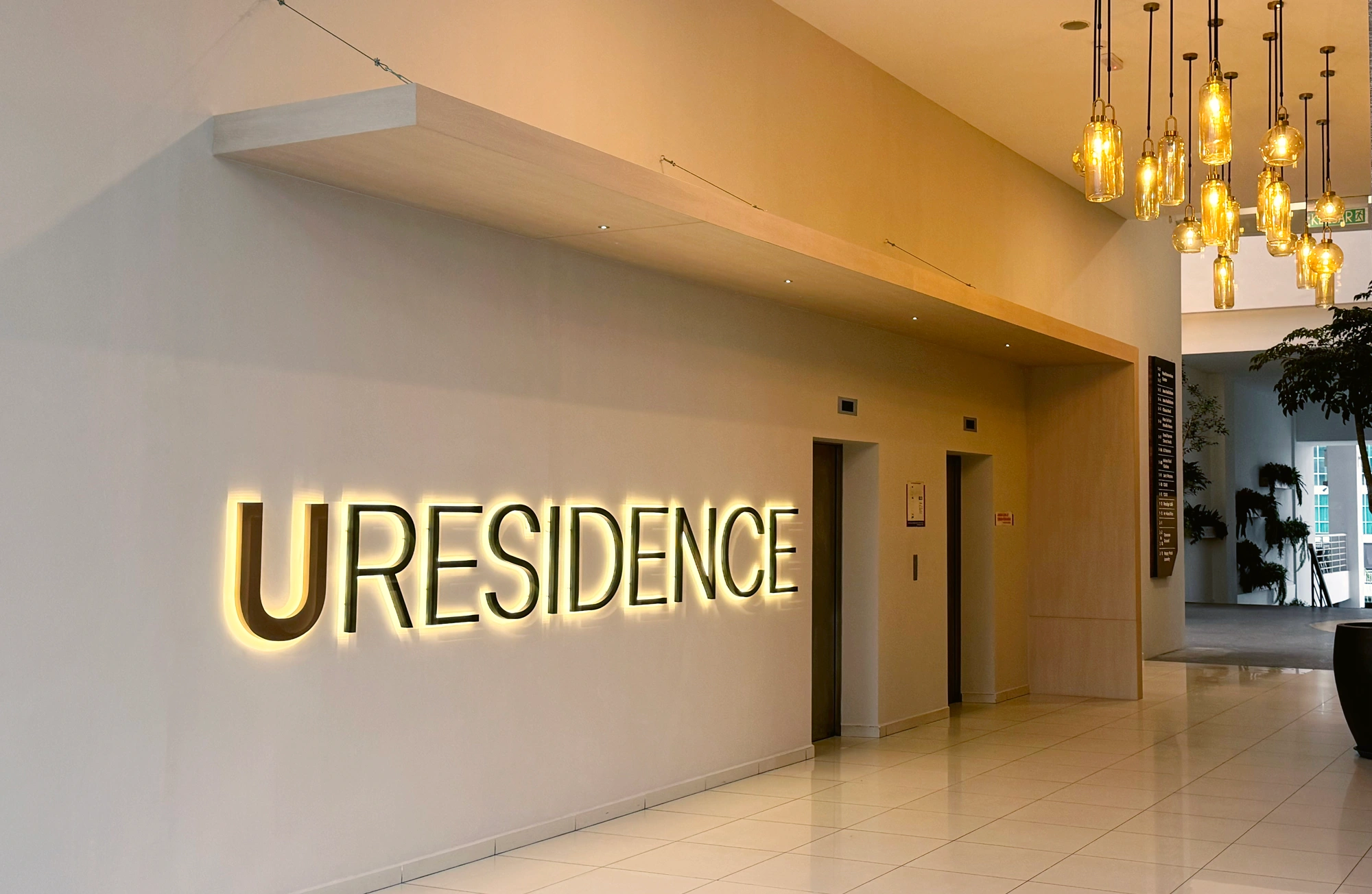 After refurbishment at the G Floor lift lobby