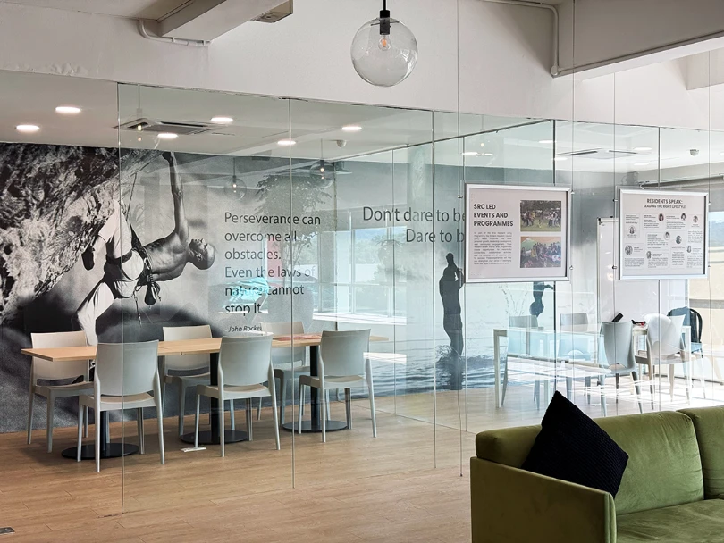 Additional view of the refurbished U Lounge study room