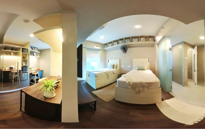 After refurbishment at the Ruemz superior en-suite twin room