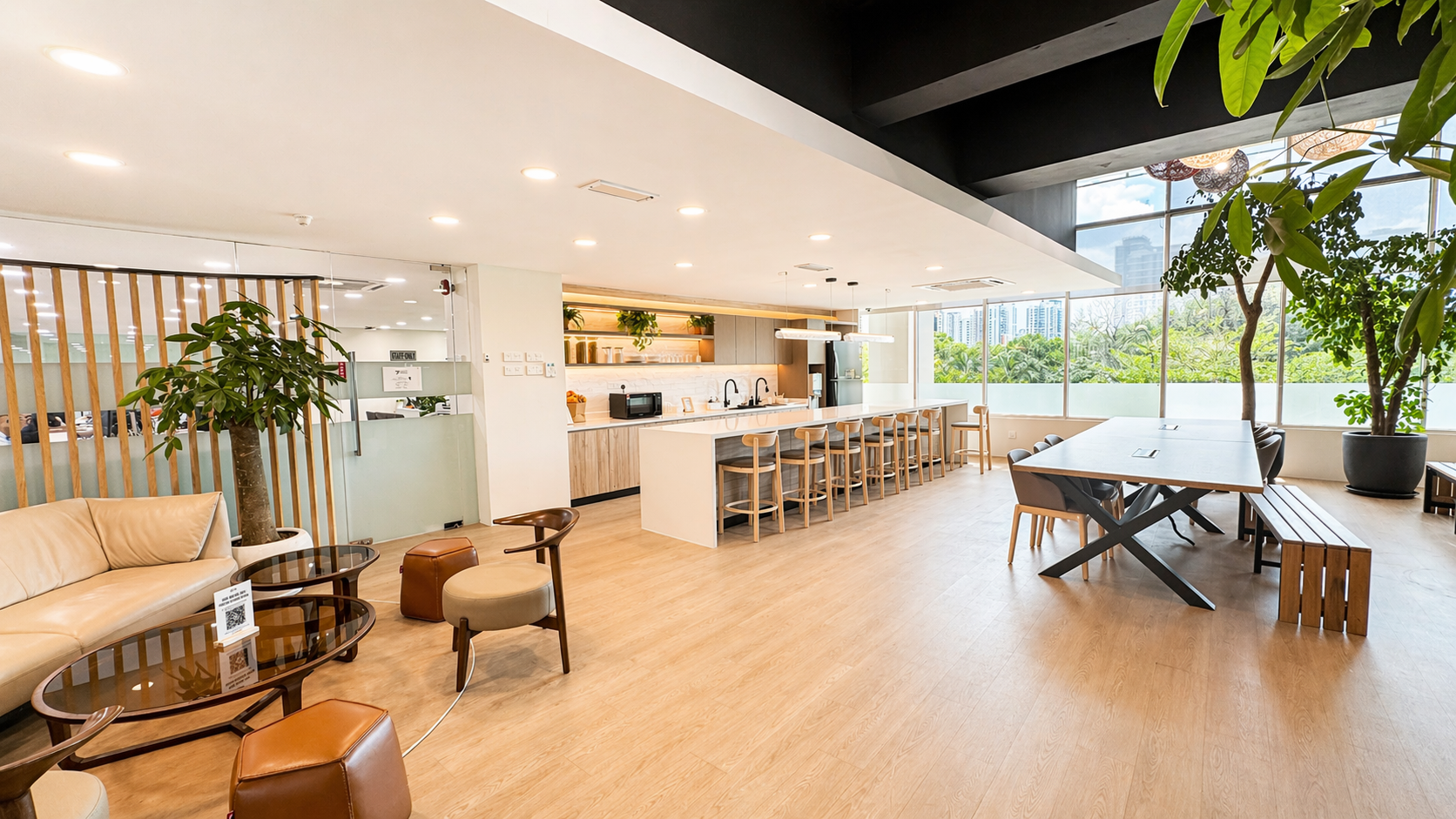 Additional view of the refurbished reception lobby interior