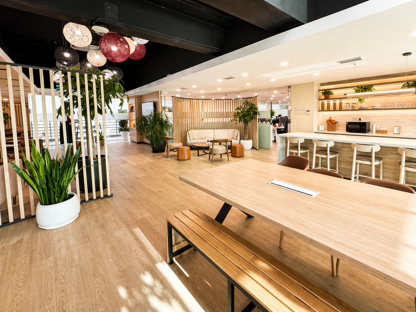 After refurbishment at the reception lobby