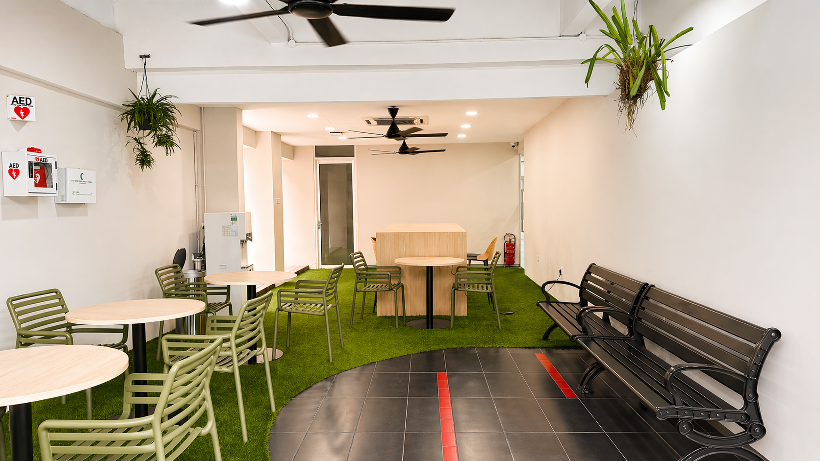 After refurbishment at the U Garden study area