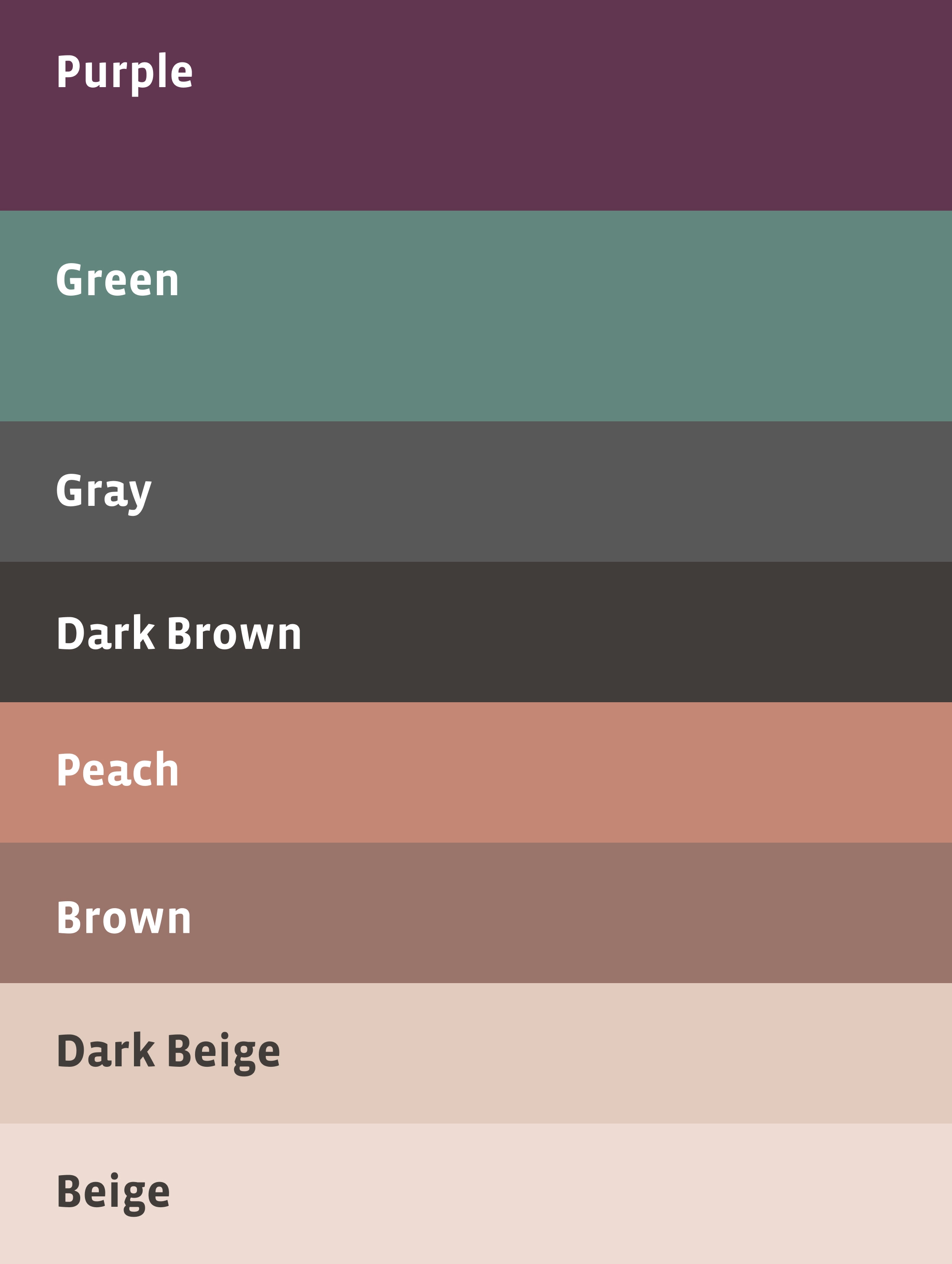 Jerusalem story brand color palette