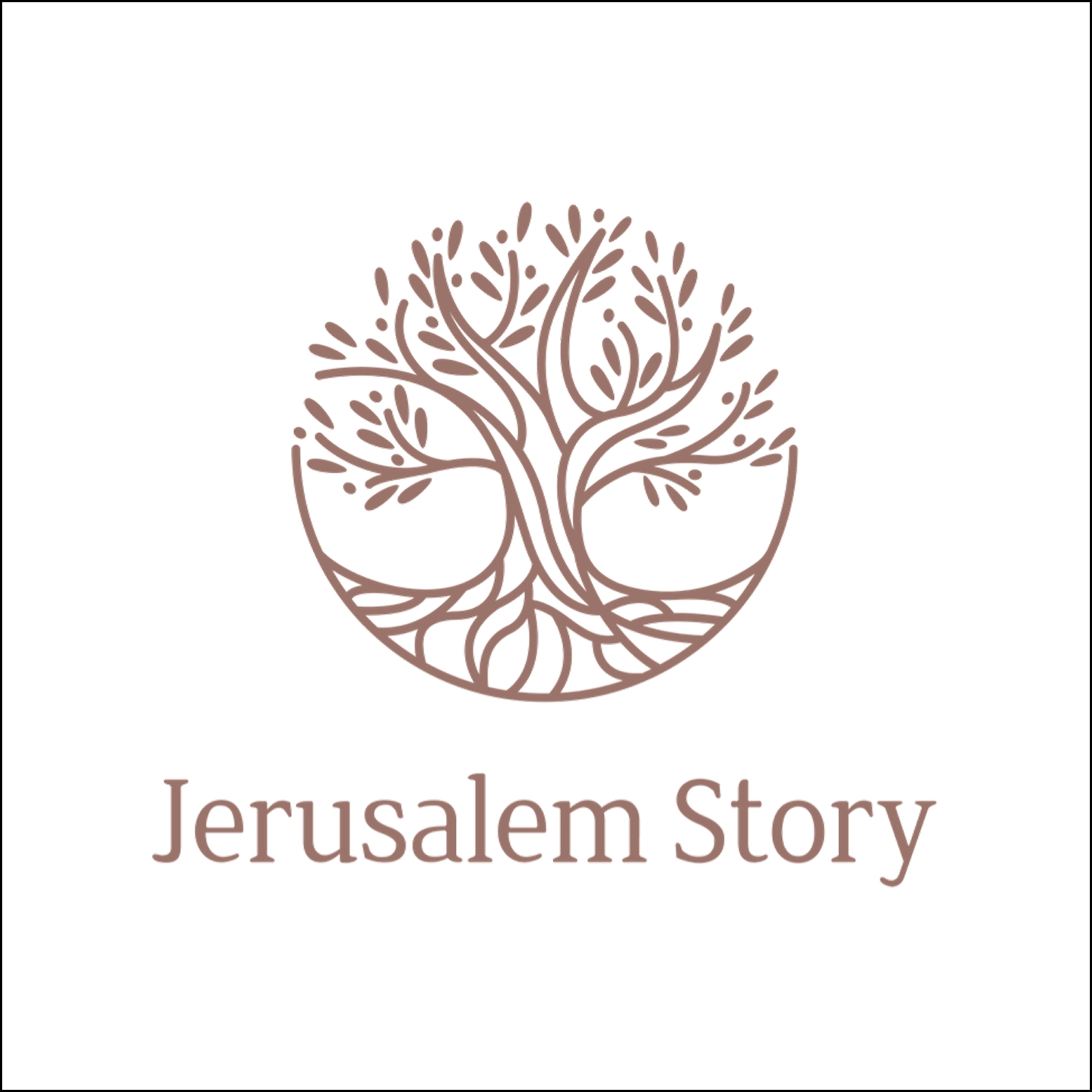 Jerusalem story brown logo option