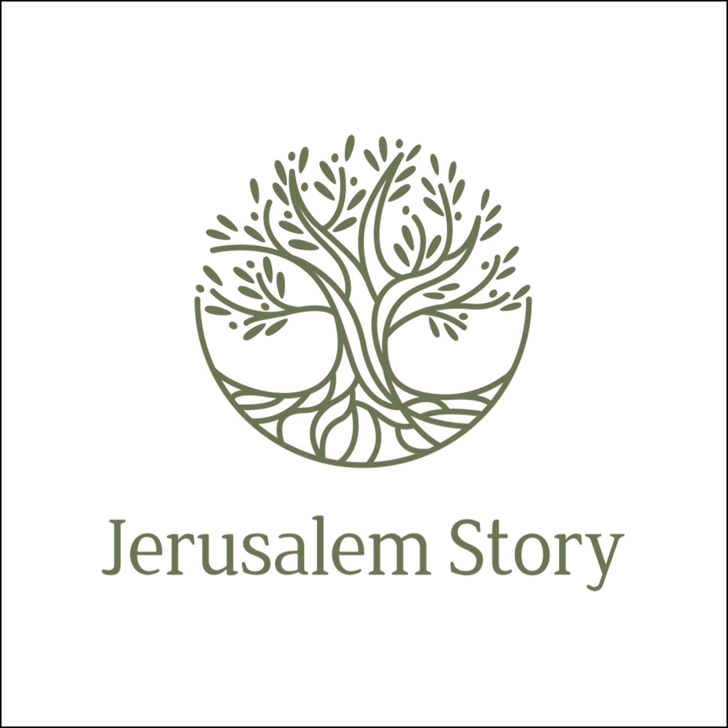 Jerusalem story green logo option
