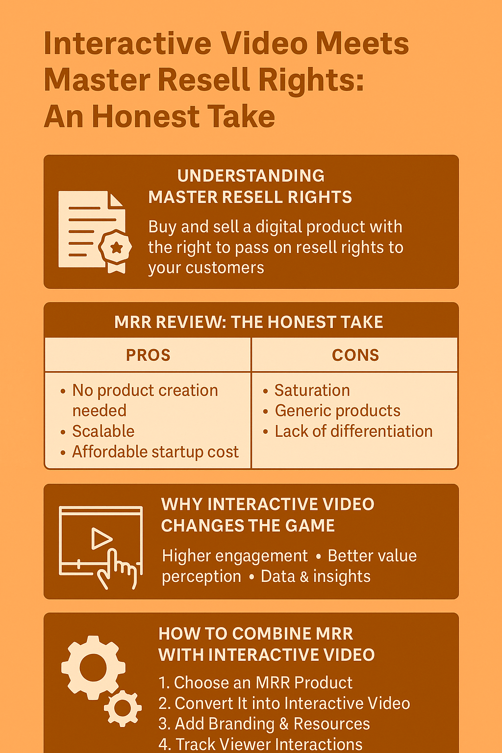 How to Combine MRR with Interactive Video