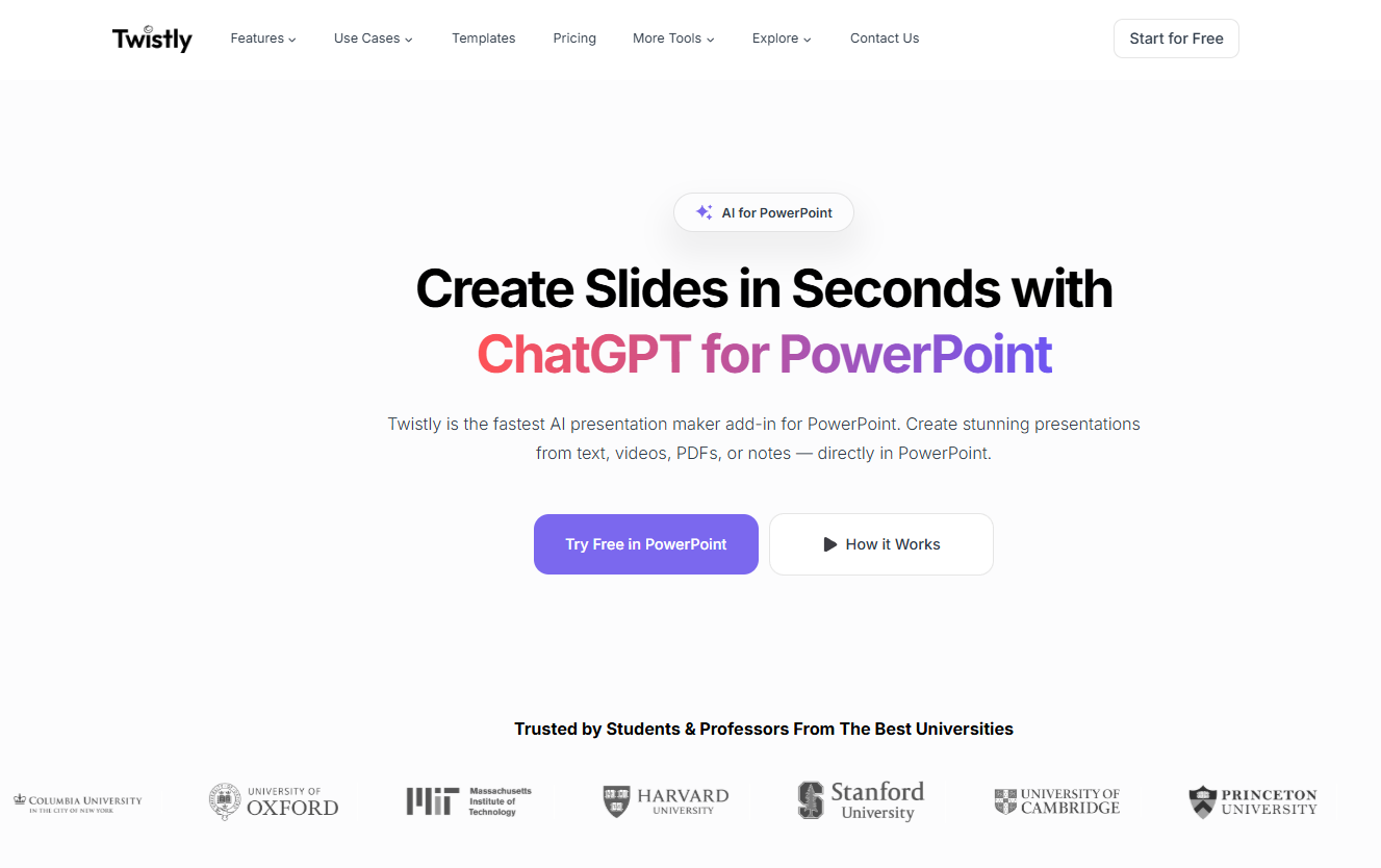 Create slides in seconds with ChatGPT for PowerPoint