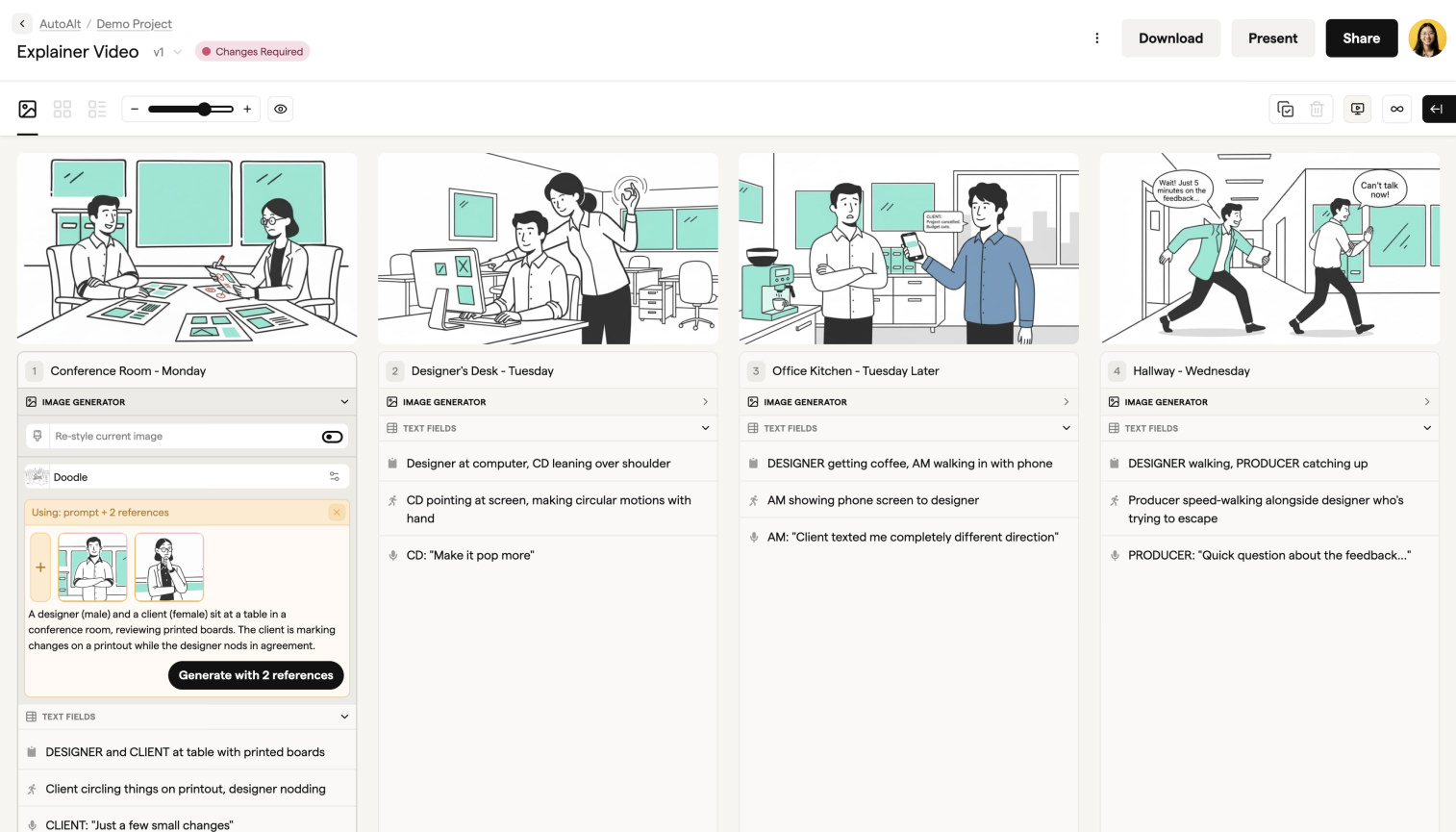 Boords is the storyboarding platform that helps studios and agencies create storyboards