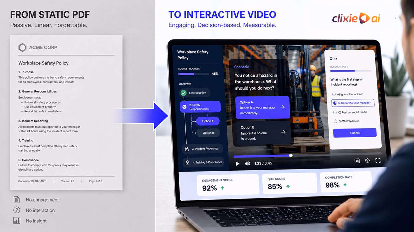 How to Convert Training Materials into Interactive Videos [2026]