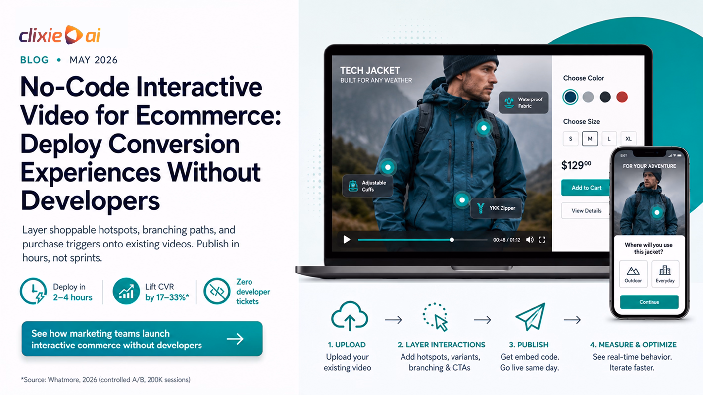No-Code Interactive Video for Ecommerce