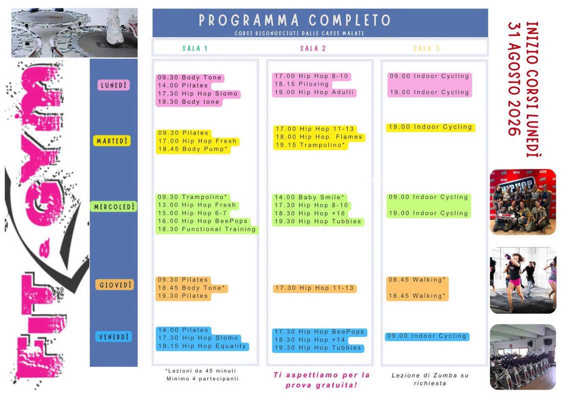 Programma fit&gym 2026-2027