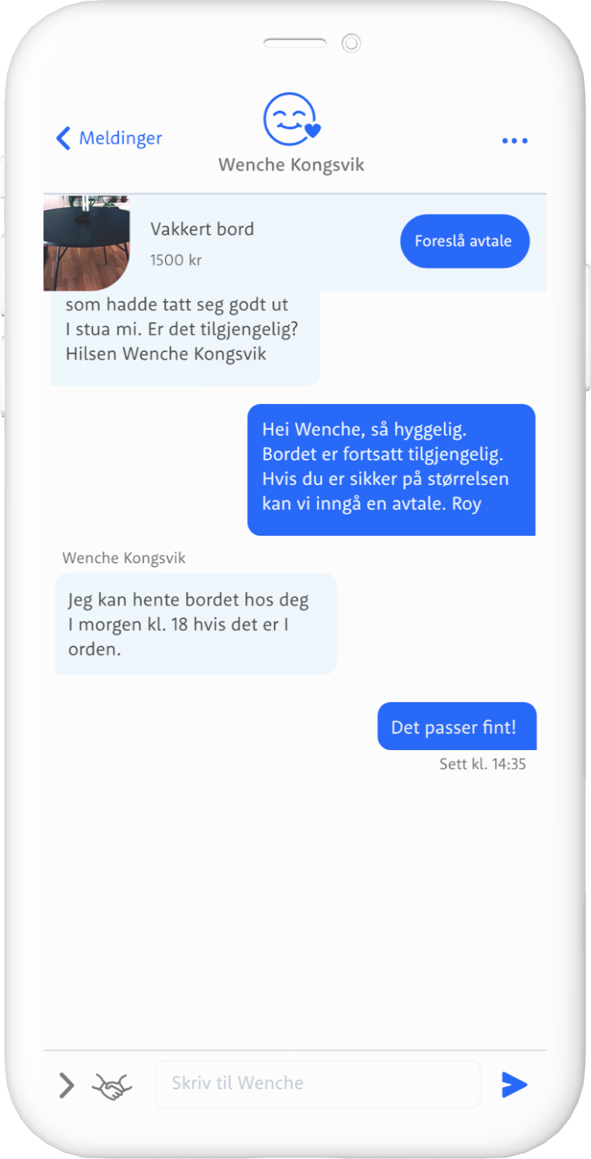 Standardmodus på Finn