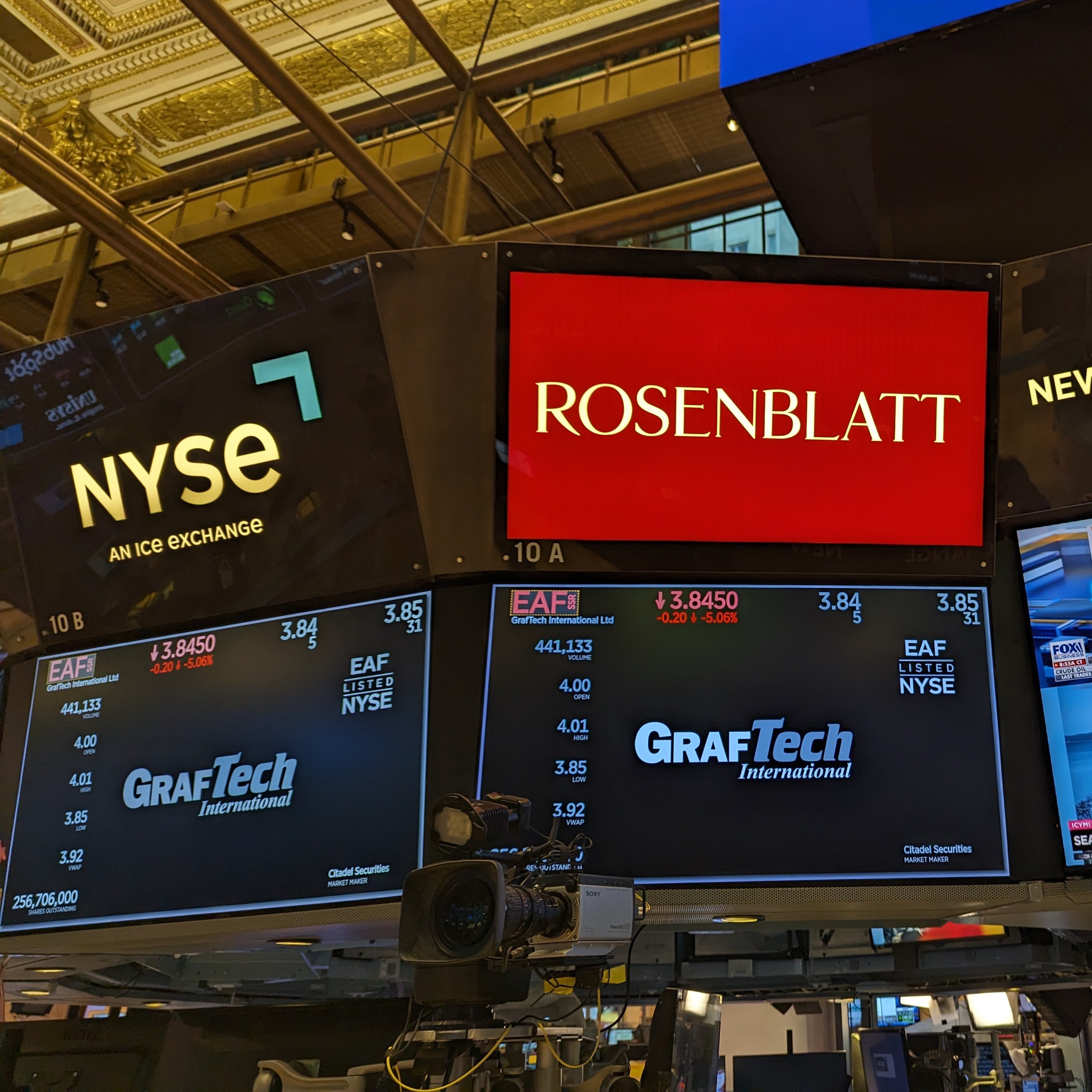 Rosenblatt sets new daily record with 518 millions shares traded