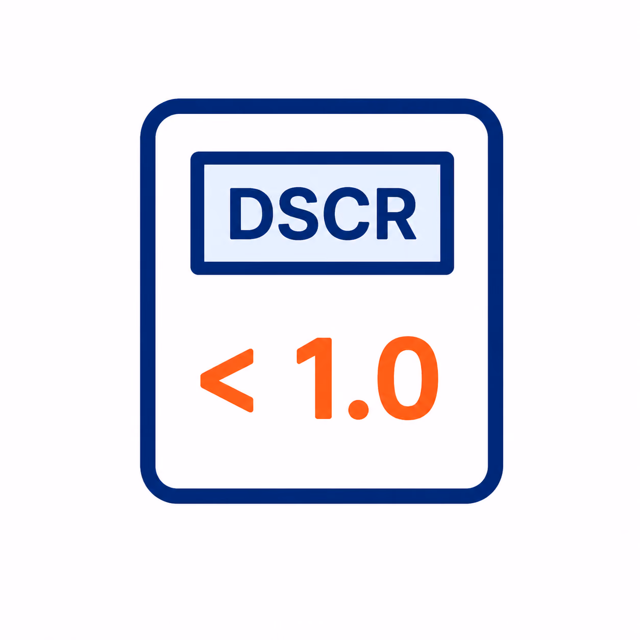 under 1 dscr