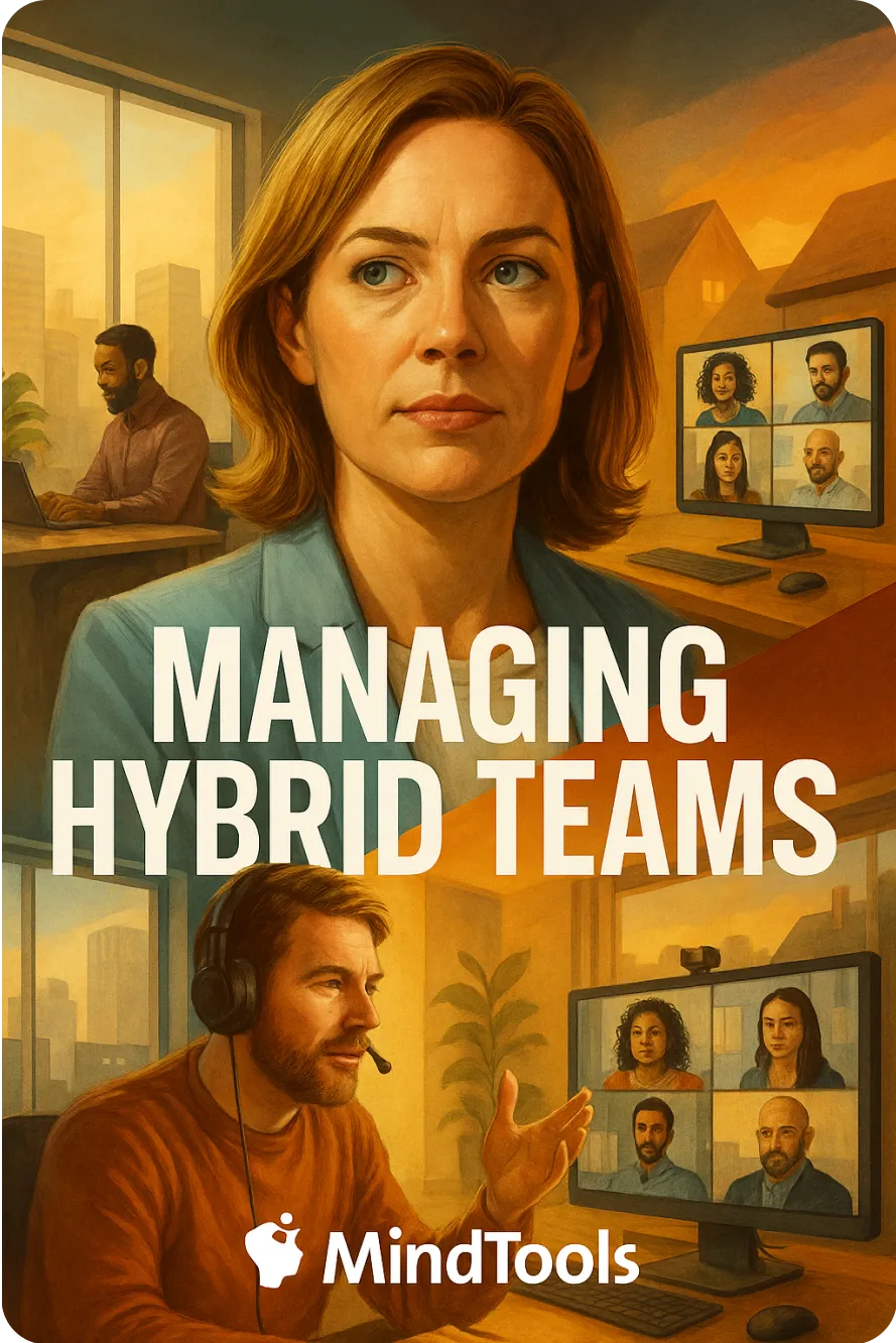 Preparing managers to lead effectively in a hybrid work model with a course from HowNow's content library.