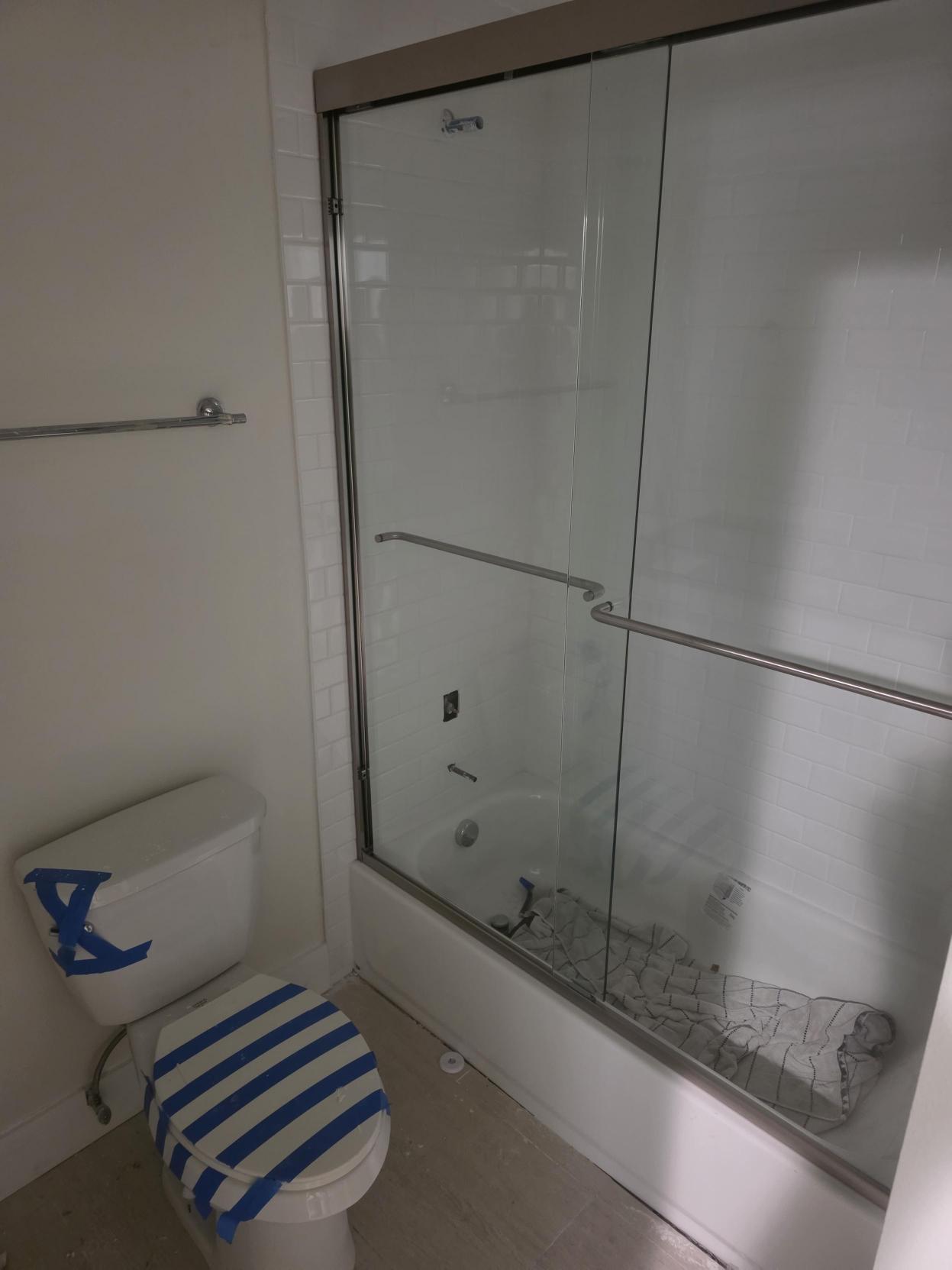shower and toilet