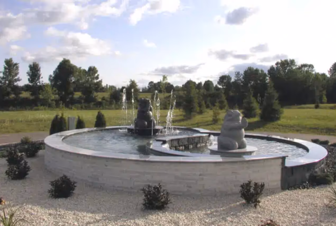 Outdoor water fountain