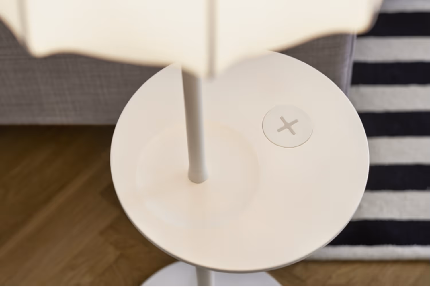 Bluetooth pad on side table