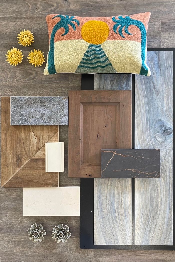 Interior Flatlay | Mandeville Canyon Interior Design