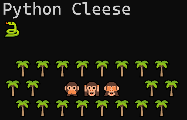 python and monkeys