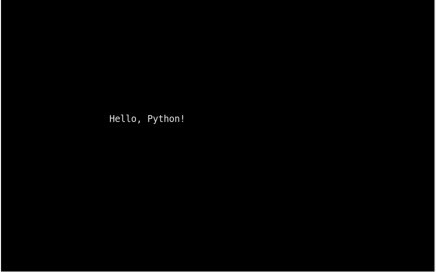 hello python