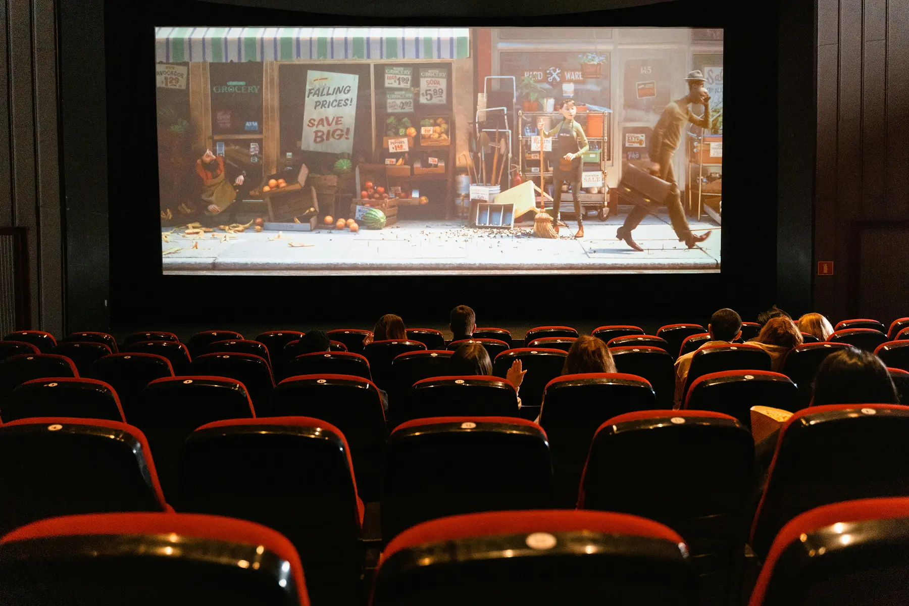 Band fundraiser ideas with a movie night screening in a theater.