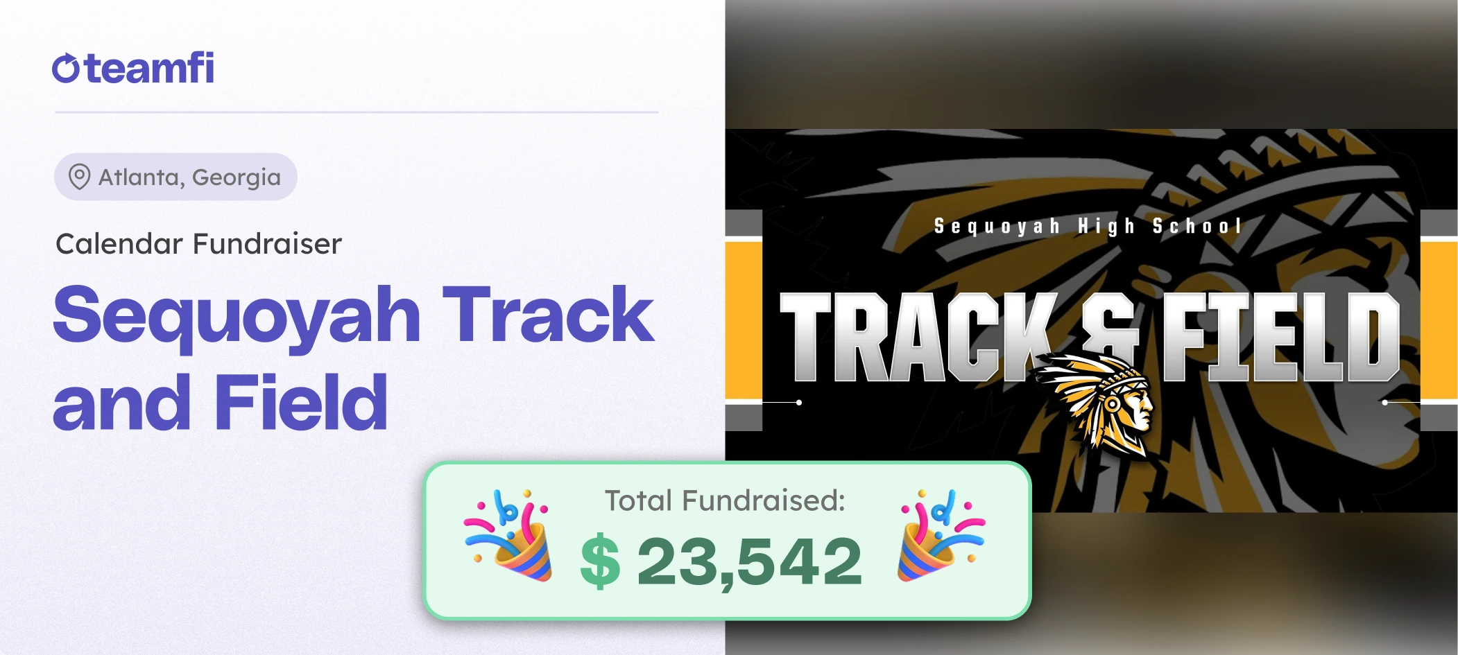 Sequoyah tracked upped their game when it came to fundraising this year, over 23,000 dollars worth.