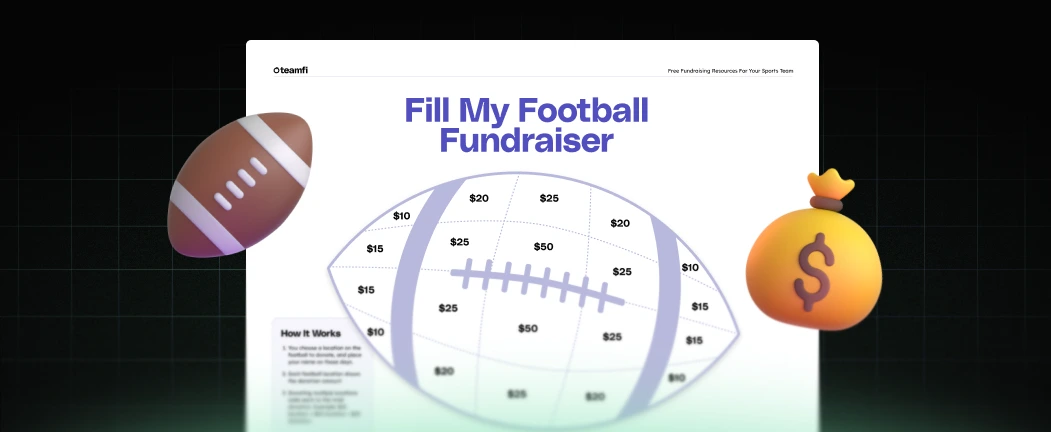 Free Fill My Football Fundraiser Template – Teamfi Blog: sports fundraising content, guides, freebies, and case studies.