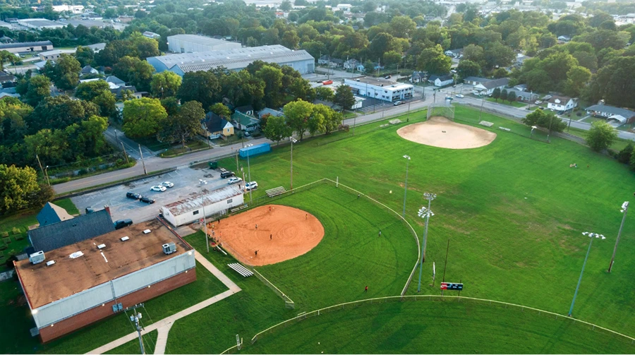 Fundraising helps with field maintenance. 