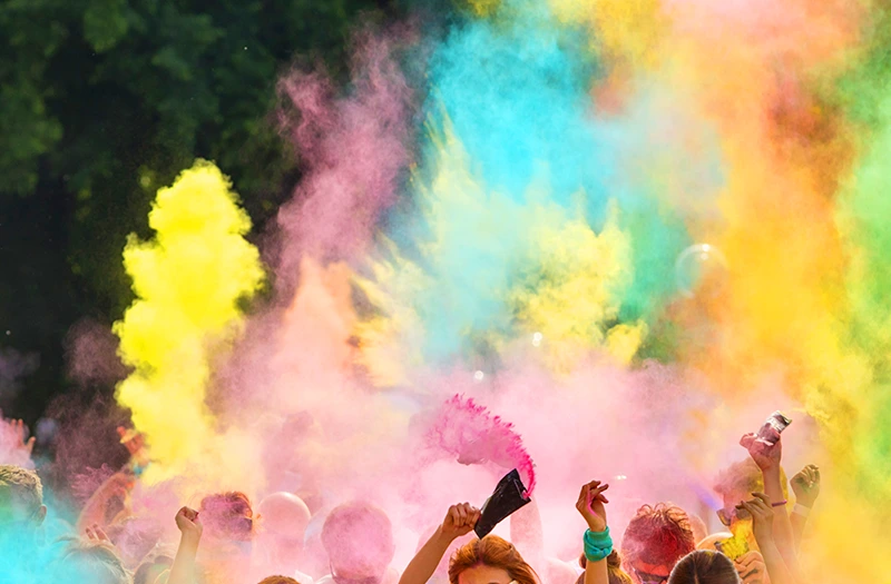 A fun run with a little twist in the color run.