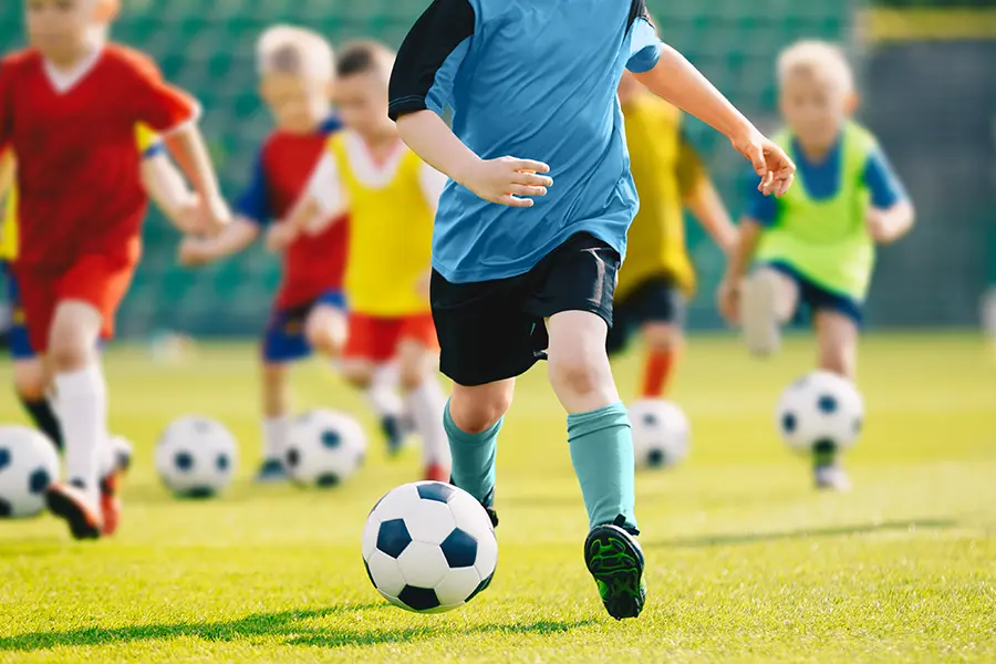 Youth sports fundraising gives programs funds to stage games and practices like shown.