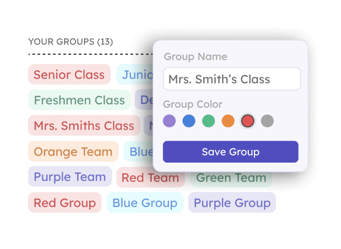 free dynamic groups feature within the Teamfi fundraising platform.