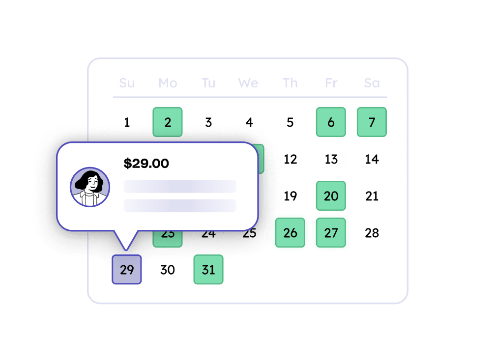 Accept calendar day donations using the Teamfi fundraising platform.