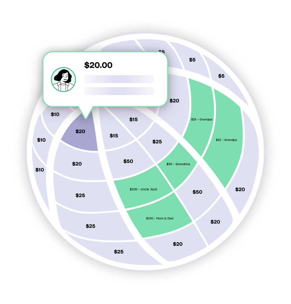 Teamfi digital fill my basketball fundraiser user interface.