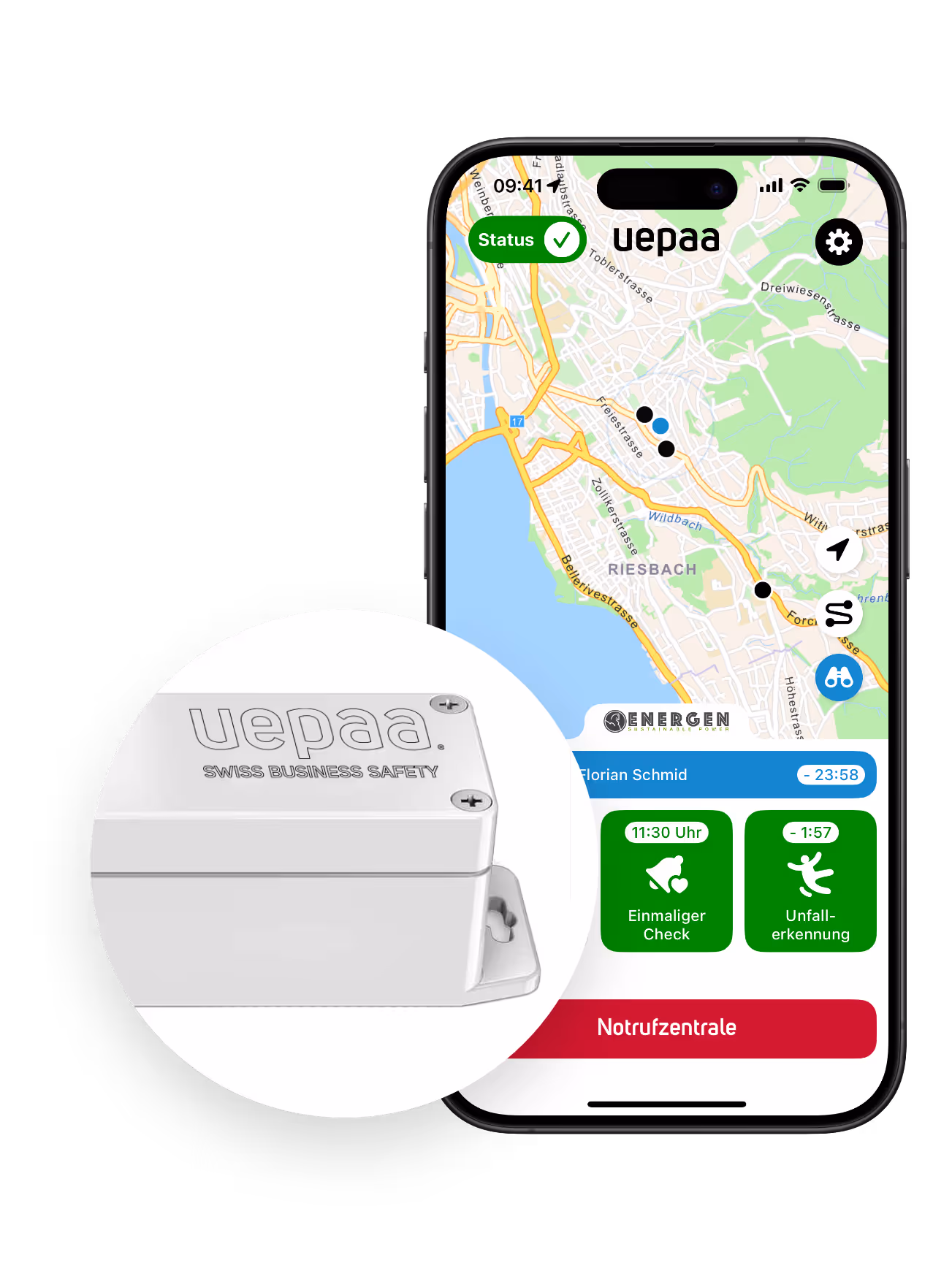 Uepaa: Pinpoint Location
