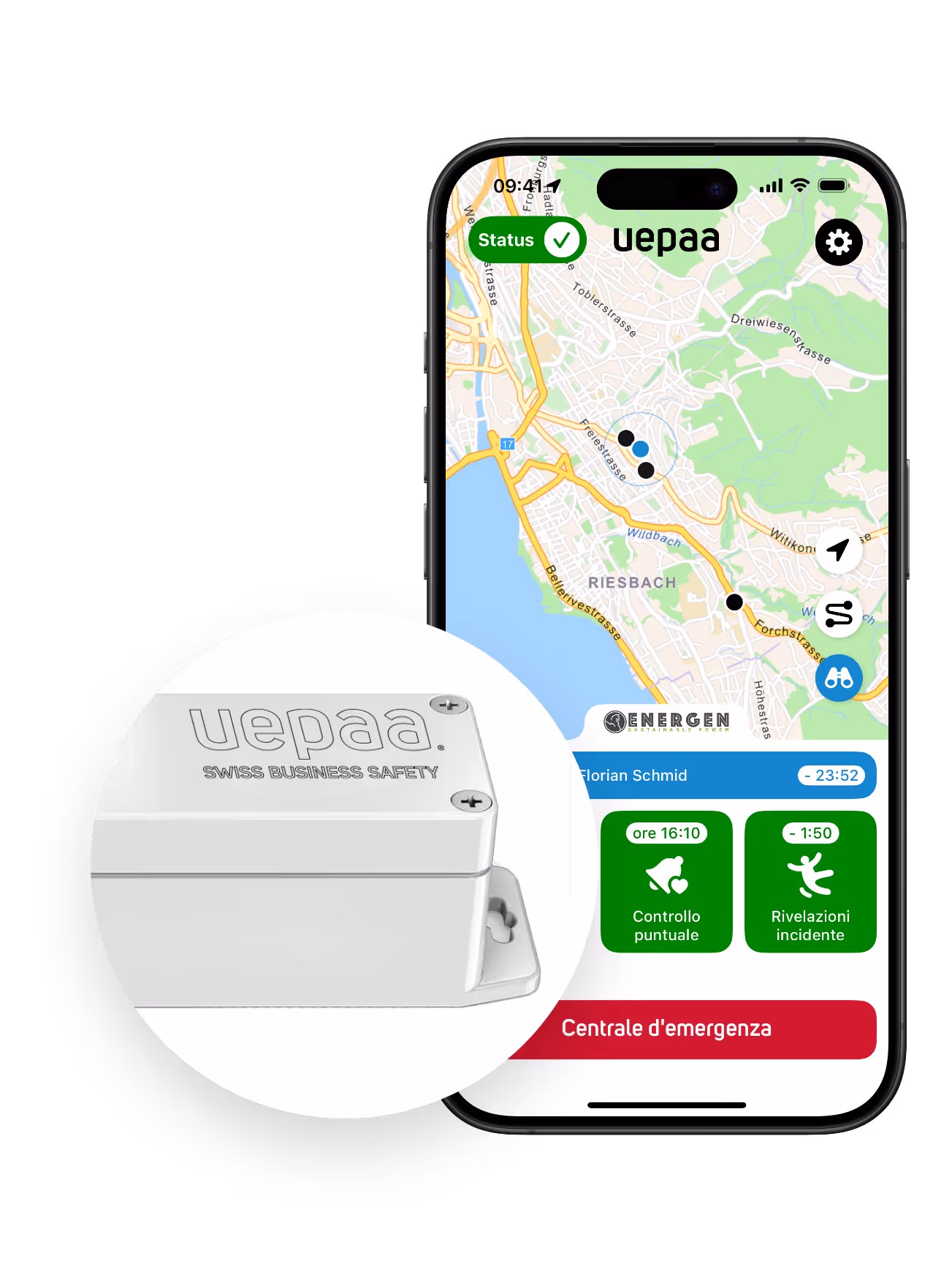 Uepaa: localizzazione precisa