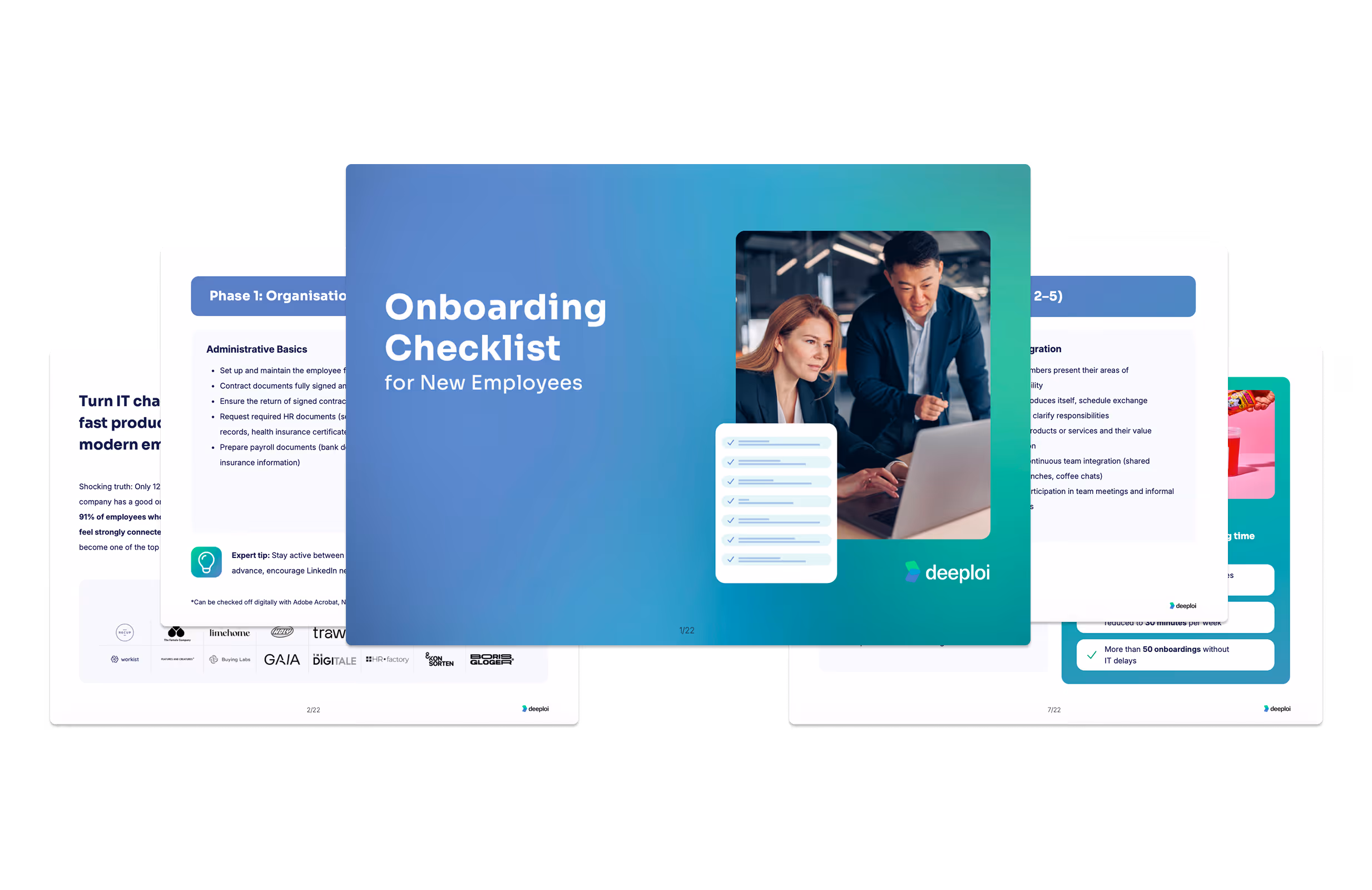 deeploi ultimate onboarding checklist with timeline, tasks, and tool recommendations.