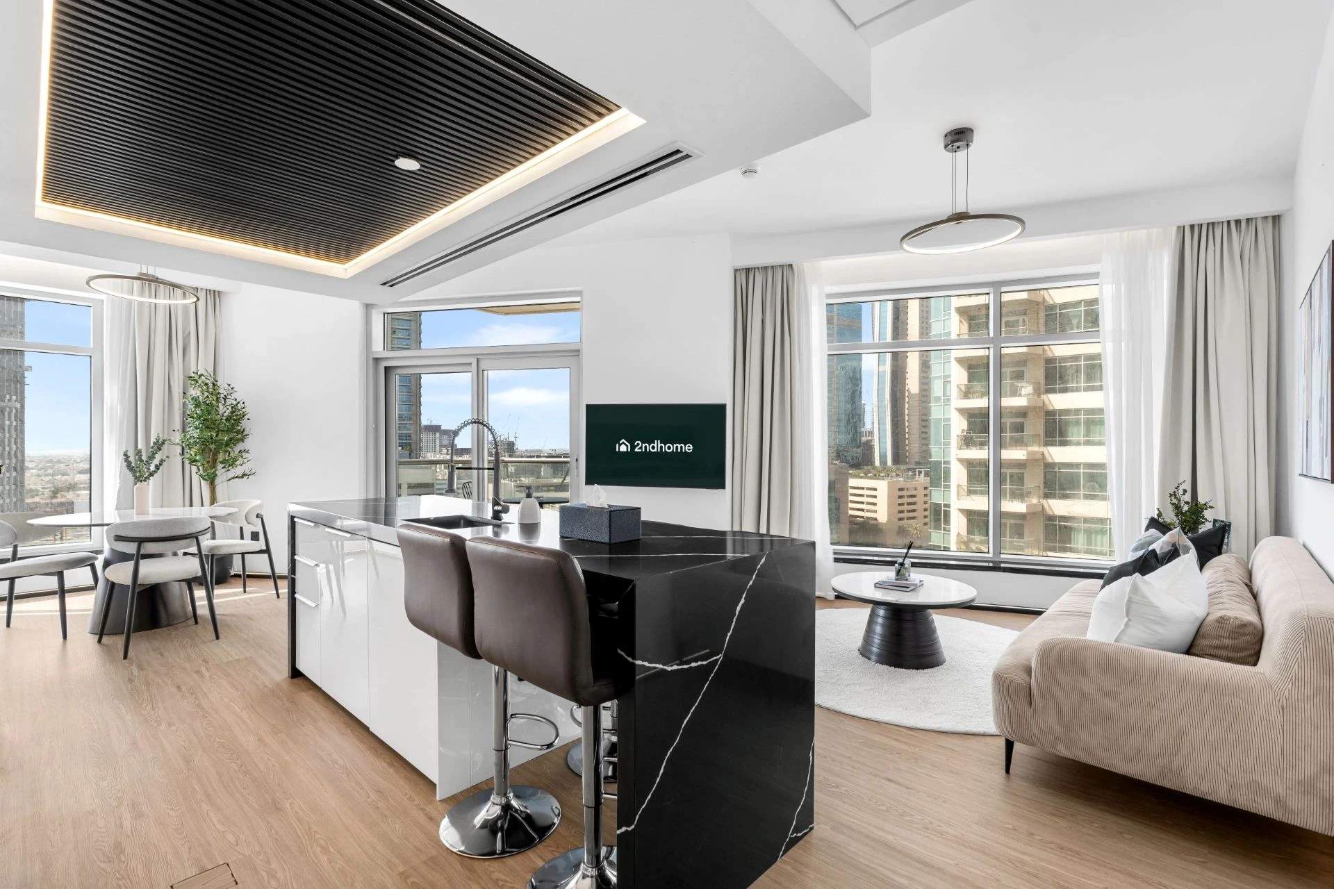 Premium serviced apartments for monthly stays in Dubai with furnished interiors and modern amenities