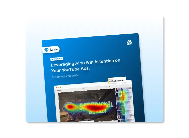 Leveraging AI to win attention on your YouTube ads whitepaper from junbi.ai