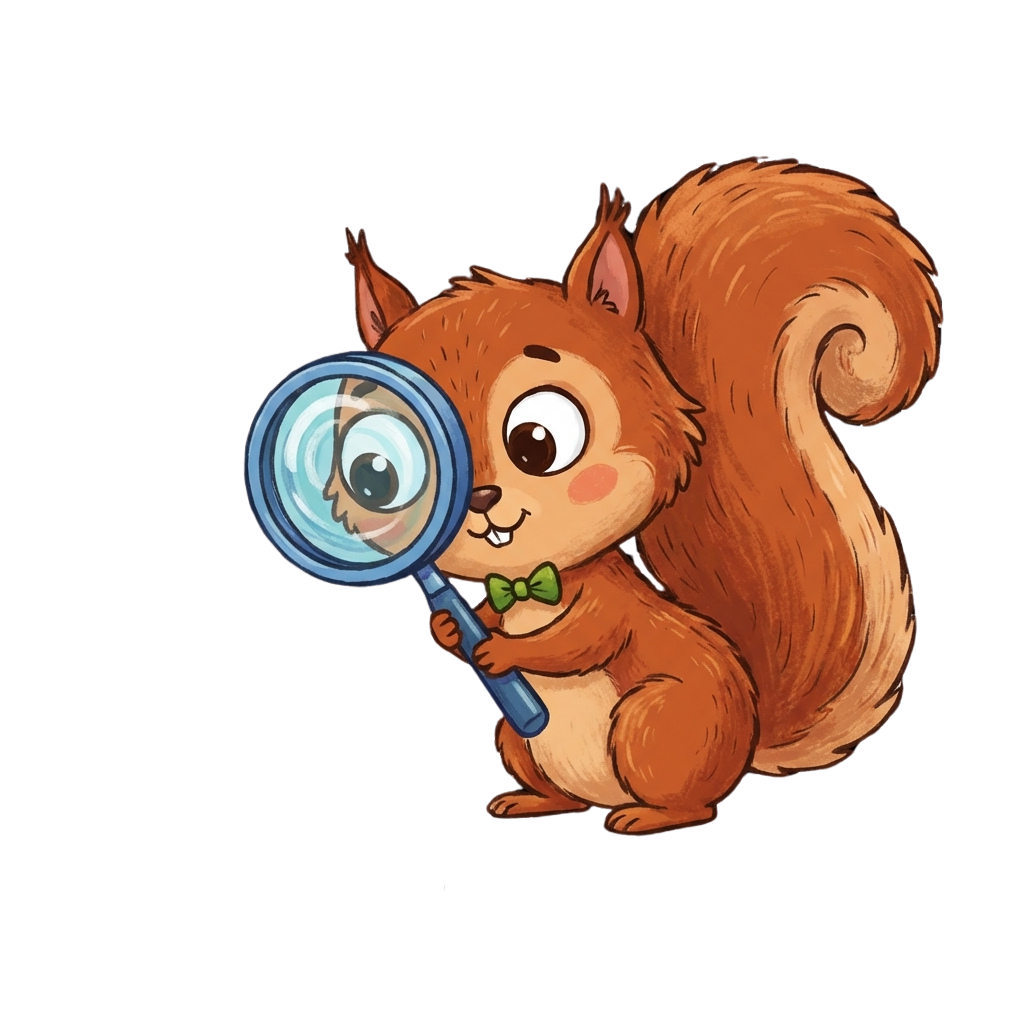 Easter egg - eekhoorntje in het bos