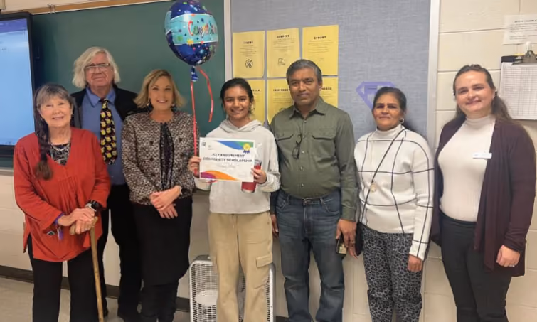 Vishwa Patel awarded Owen County Lilly Scholarship