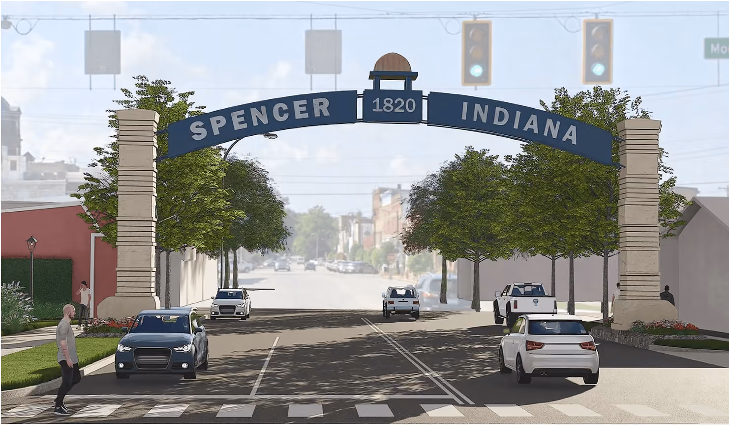 Spencer Main Street hosts annual banquet, unveils archway design