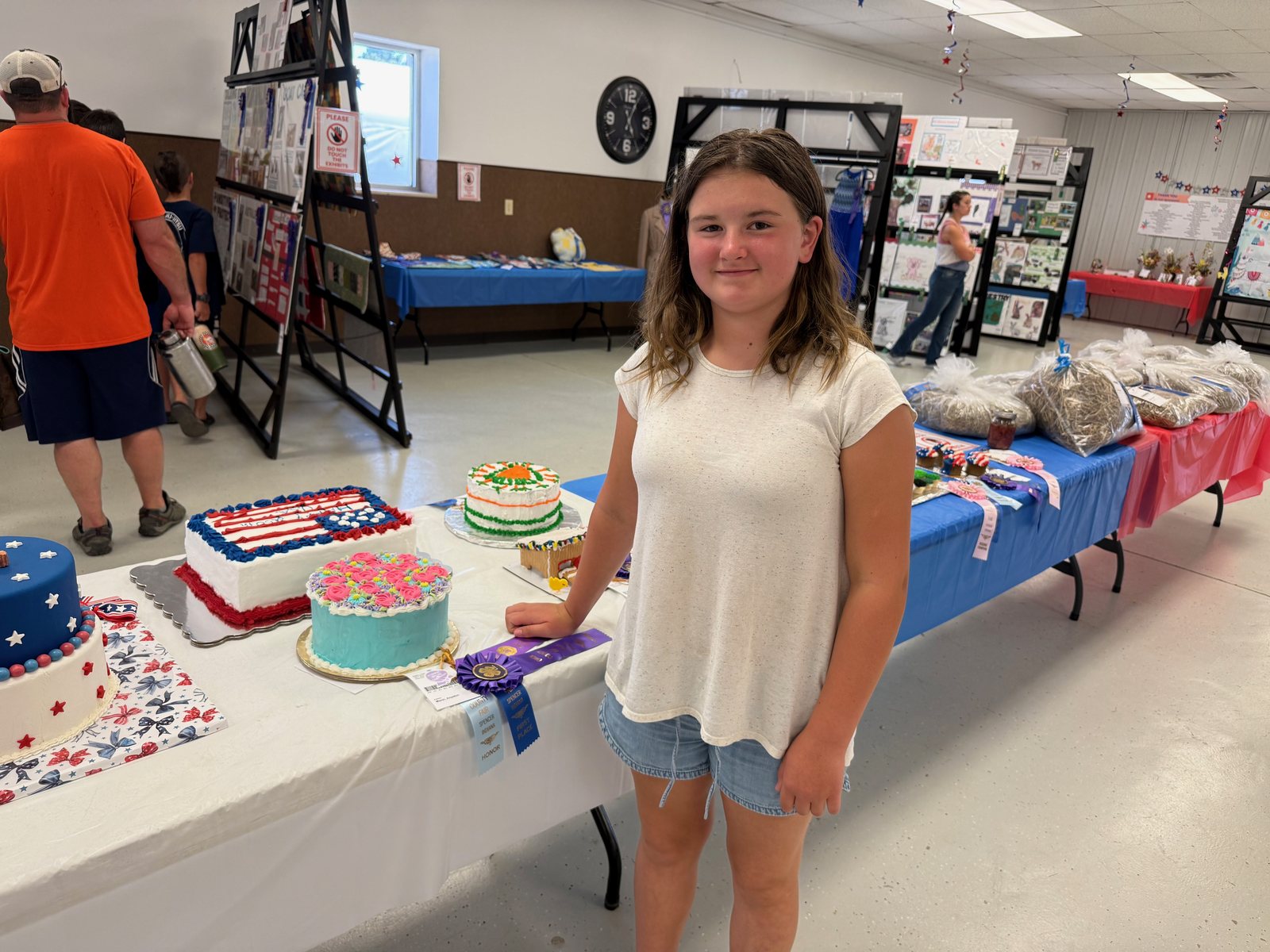 Cake Decorating Reserve Grand Champion Anyston Mann is shown with her winning project. NICOLE DECRISCIO | THE OWEN NEWS